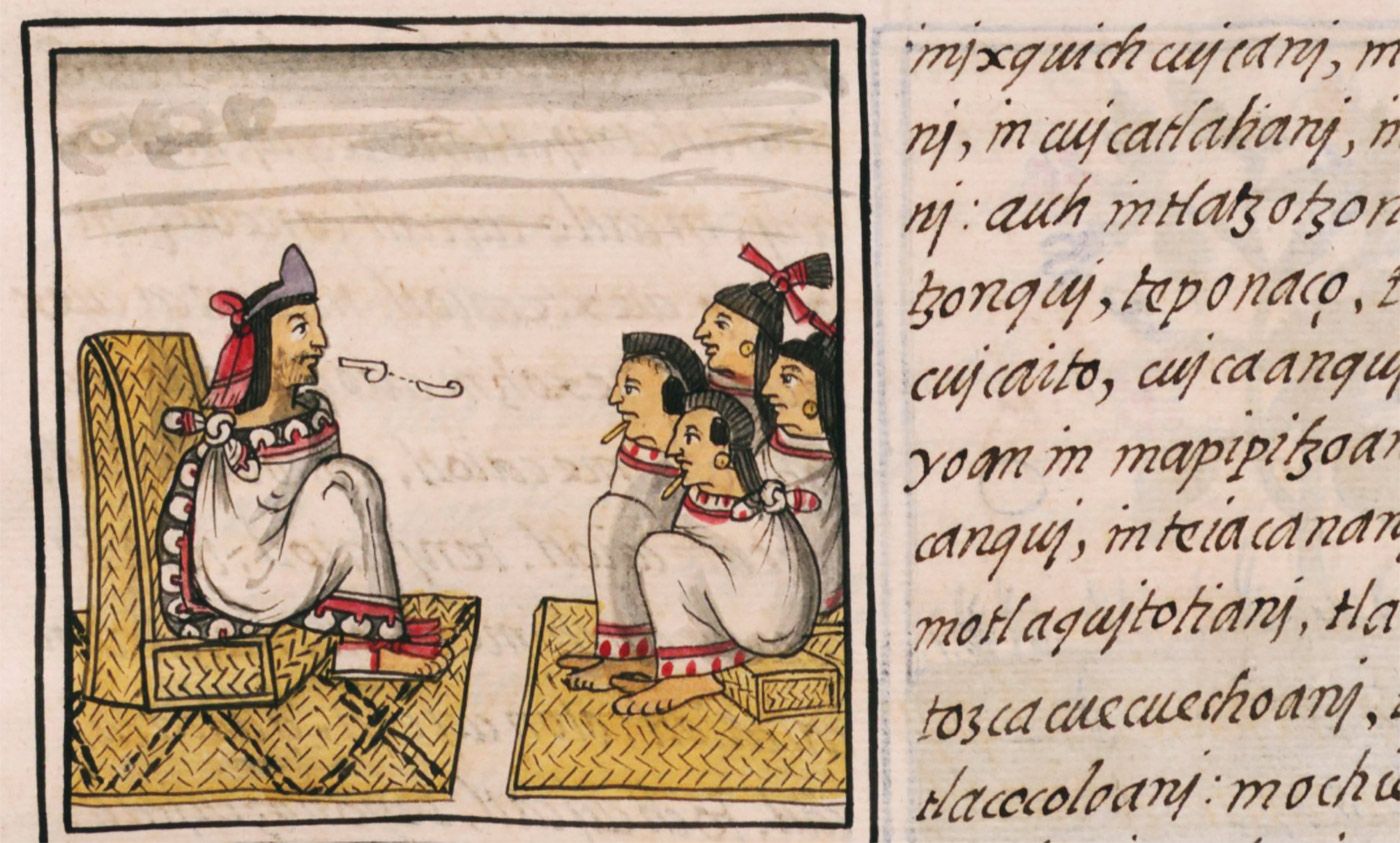 Detail from the Florentine Codex, late 16th C. <em>Courtesy the World Digital Library</em>